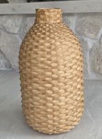 Vase Korb Flasche geflochten