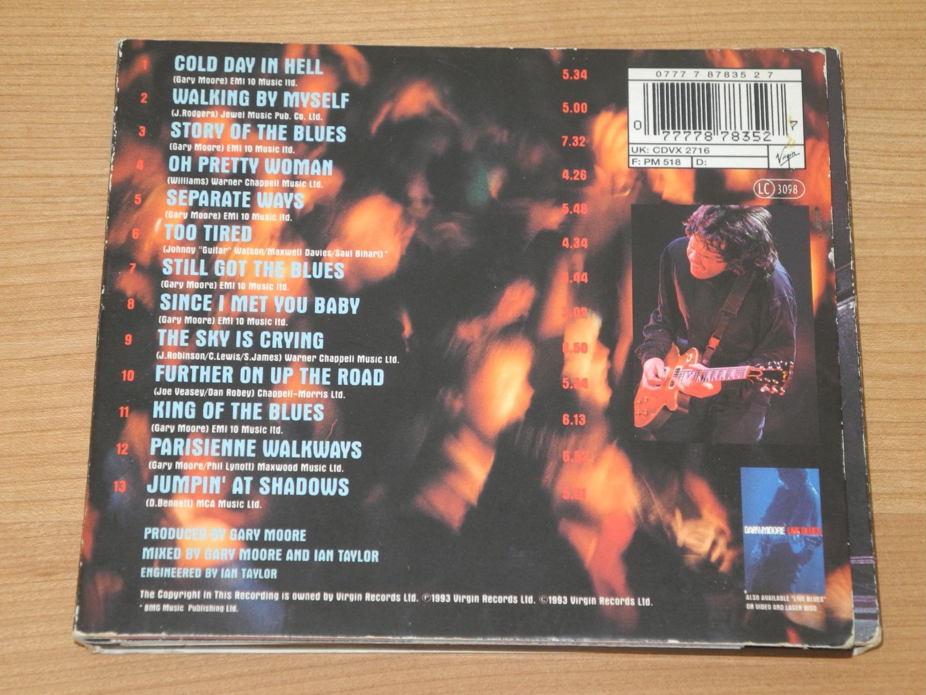 CD: GARY MOORE: BLUES ALIVE - VIRGIN – Nuovo (secondo la descrizione) da Fahrwangen venduto da Swirl2 4