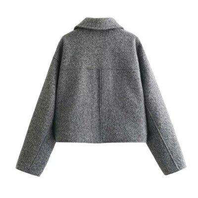 Zara Giacche: ZARA, Grey, Boucle Cropped Zip Jacket – Nuovo (secondo la descrizione) da Zürich venduto da Ndn_Fer 2