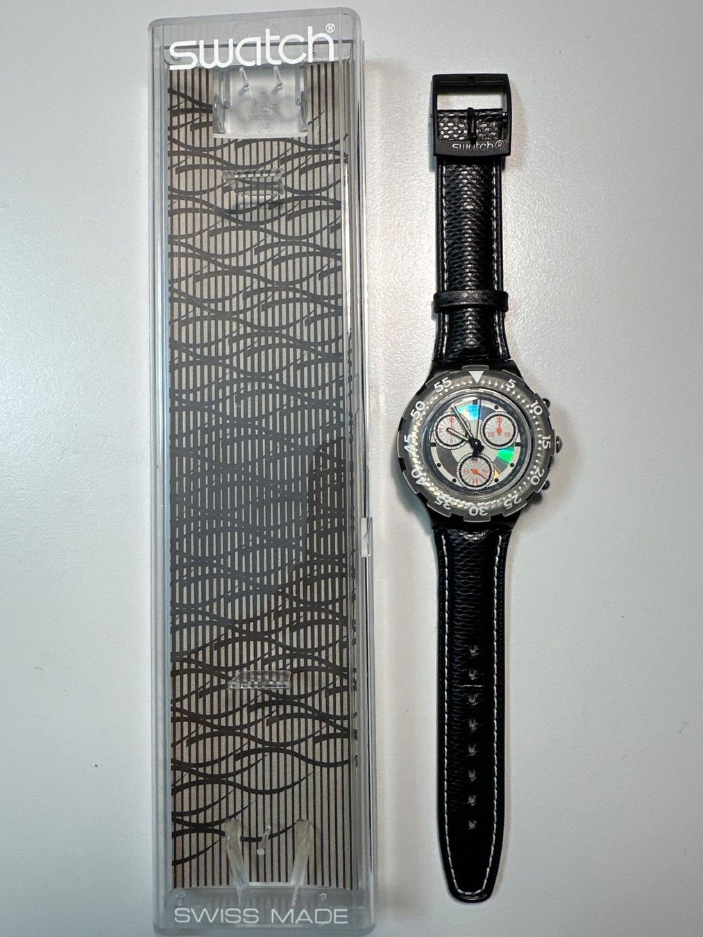 Swatch Orologi: Swatch SBB100 - Black Rudder - Aqua Chrono – Nuovo (secondo la descrizione) da Küsnacht ZH venduto da Luphia