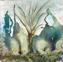 Aquarell, Mischtechnik - Baum, Natur, abstrakt expressiv