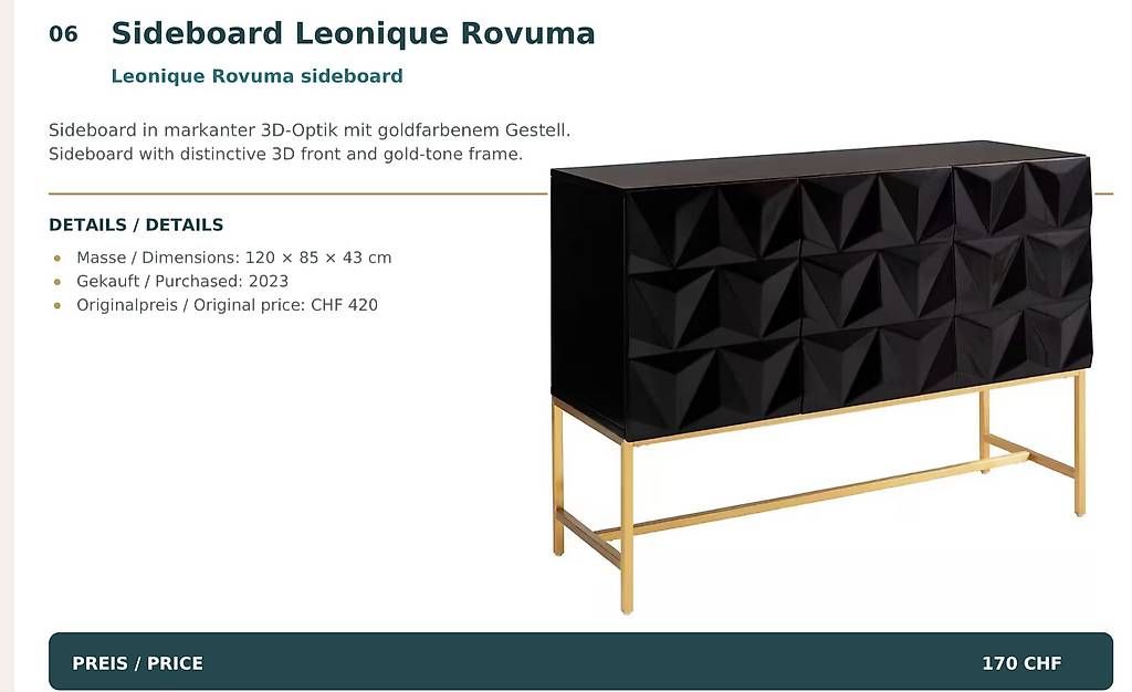 Kommoden: Leonique Rovuma Sideboard – Gebraucht aus Zürich von SebKat 2