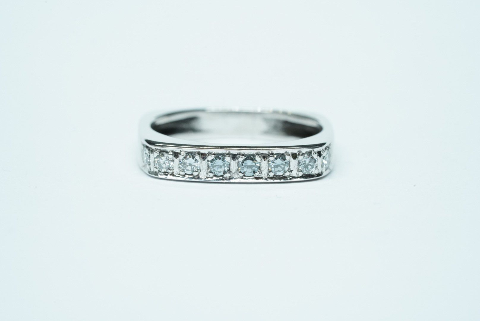 Anelli: 18k Weissgold Diamantring – Usato da Bülach venduto da Re-Jewelled