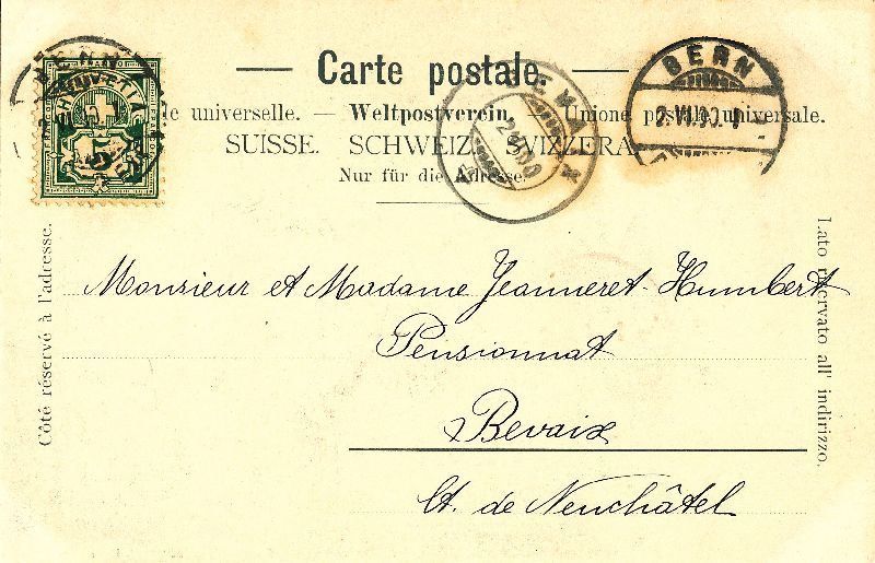 Cartoline postali: Bern - Erlach Denkmal + 1900 – Usato da Emmenbrücke venduto da teestube 1
