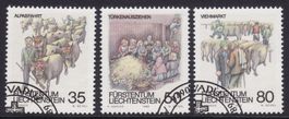 Liechtenstein: Satz ZNr. 912-914 (Herbstbräuche 1989)