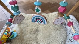 Spielbogen Holz mit Anhängern Wolke Stern Bogen neu