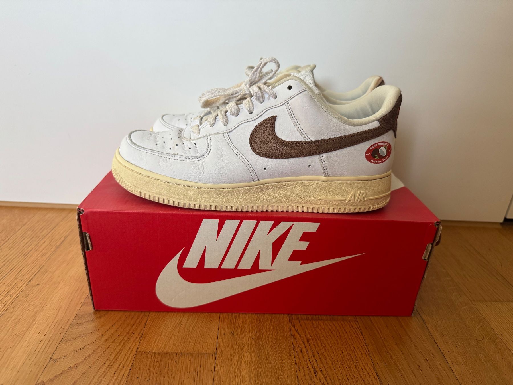 Nike Scarpe da uomo: Nike Air Force 1 Gr:41 Kokosnuss – Usato da Sissach venduto da Kicks13