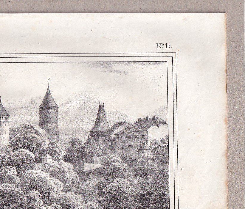 Stiche: ESTAVAYER, LITHOGRAPHIE VON 1836-1845 – Gebraucht aus Grüningen von Kartensammler 3