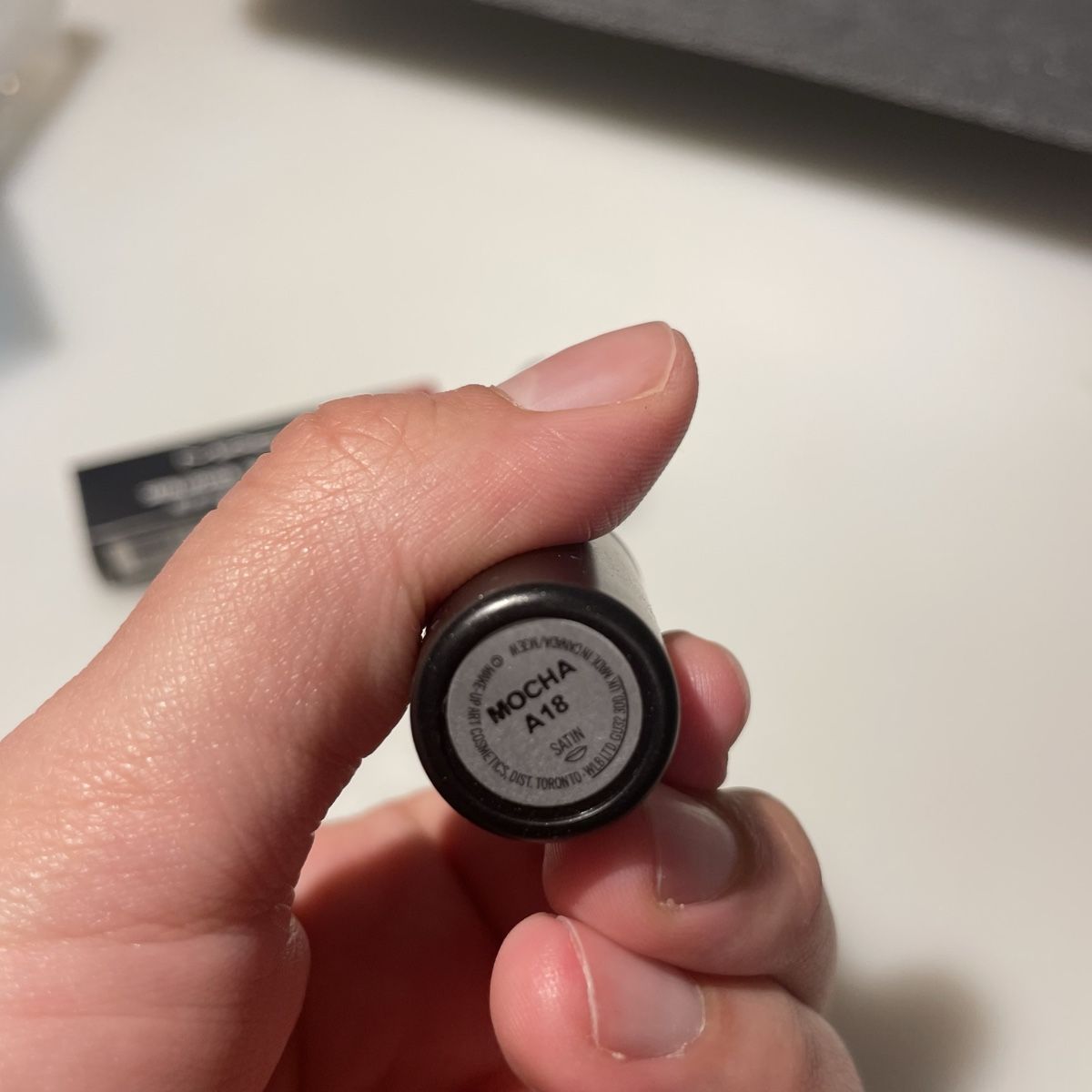 Make-up: Mac Satin Lipstick, Lippenstigt, Farbe Mocha – Nuovo e nell'imballaggio originale da Bellach venduto da Lapislazuli_blues 2