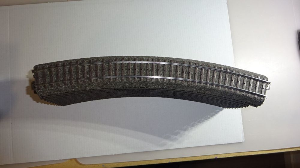 Märklin 8520 Z - Gebogen rail 195mm 45° 10stuks ETS Modelspoor
