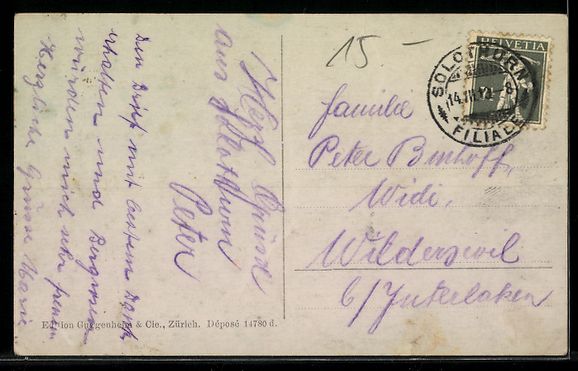 Cartes postales: Solothurn, Stadtansicht mit Fluss, Brüc – D'occasion à Berlin par bartko-reher 1