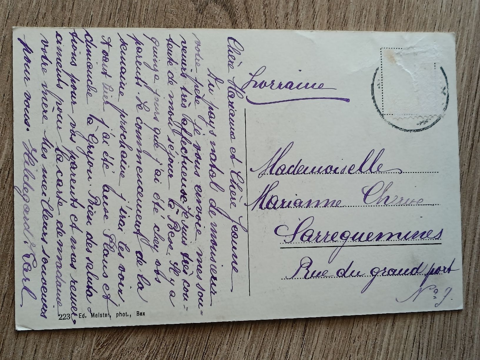 Ansichtskarten: Alte PK / Le Chatel sur Bex - Gelaufen ca. 1907 – Gebraucht aus Brugg AG von Ente015 1