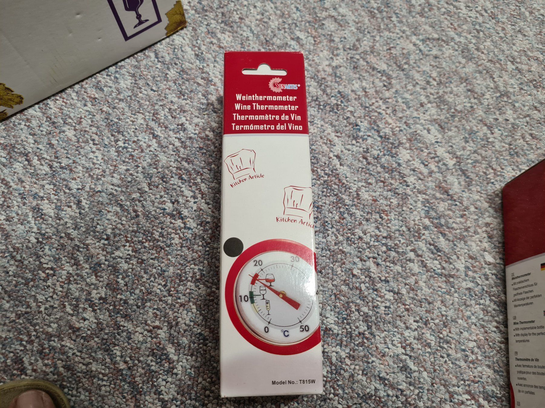 Altro per la casa: Weinthermometer mit Flaschenverschluss neu – Nuovo e nell'imballaggio originale da Killwangen venduto da KIANA08 1