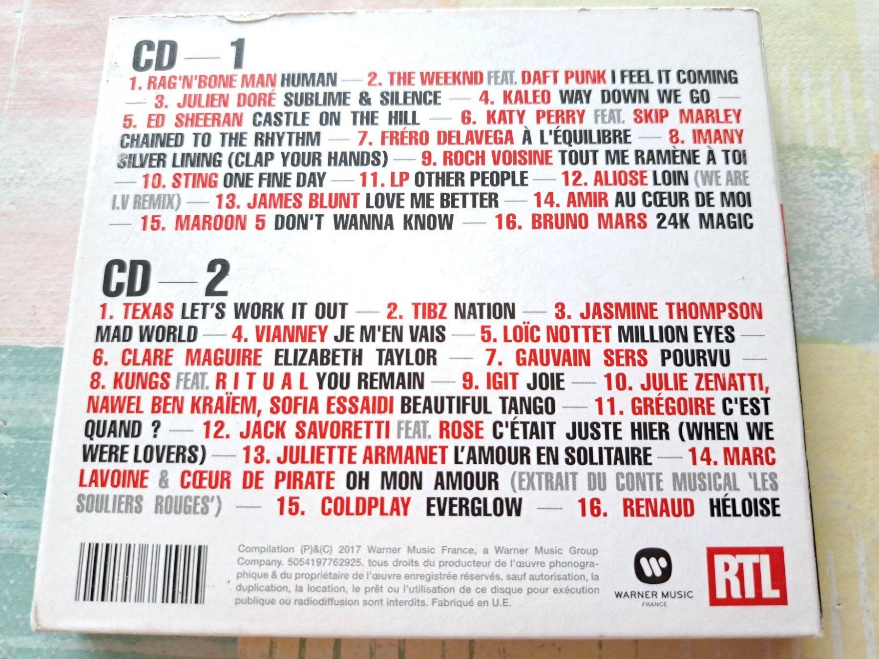CD: Cd Les artistes RTL de 2017 ( 2 Cds compilation )  – Usato da Pully venduto da bro_n52j 1