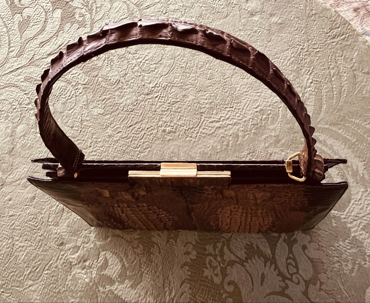 Borse da donna: Krokodilleder Handtasche Vintage. – Usato da Allschwil venduto da ILLUGO 5