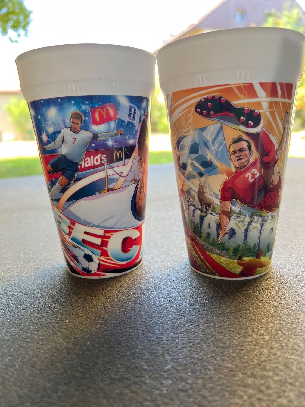 Mc Donald's Gläser: MC Donalds Becher / Shaqiri und Beckham – Neu (gemäss Beschreibung) aus Niederweningen von NikeFan 3