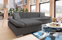 Ecksofa Wohnlandschaft mit Bettkasten und Schlaffunktion