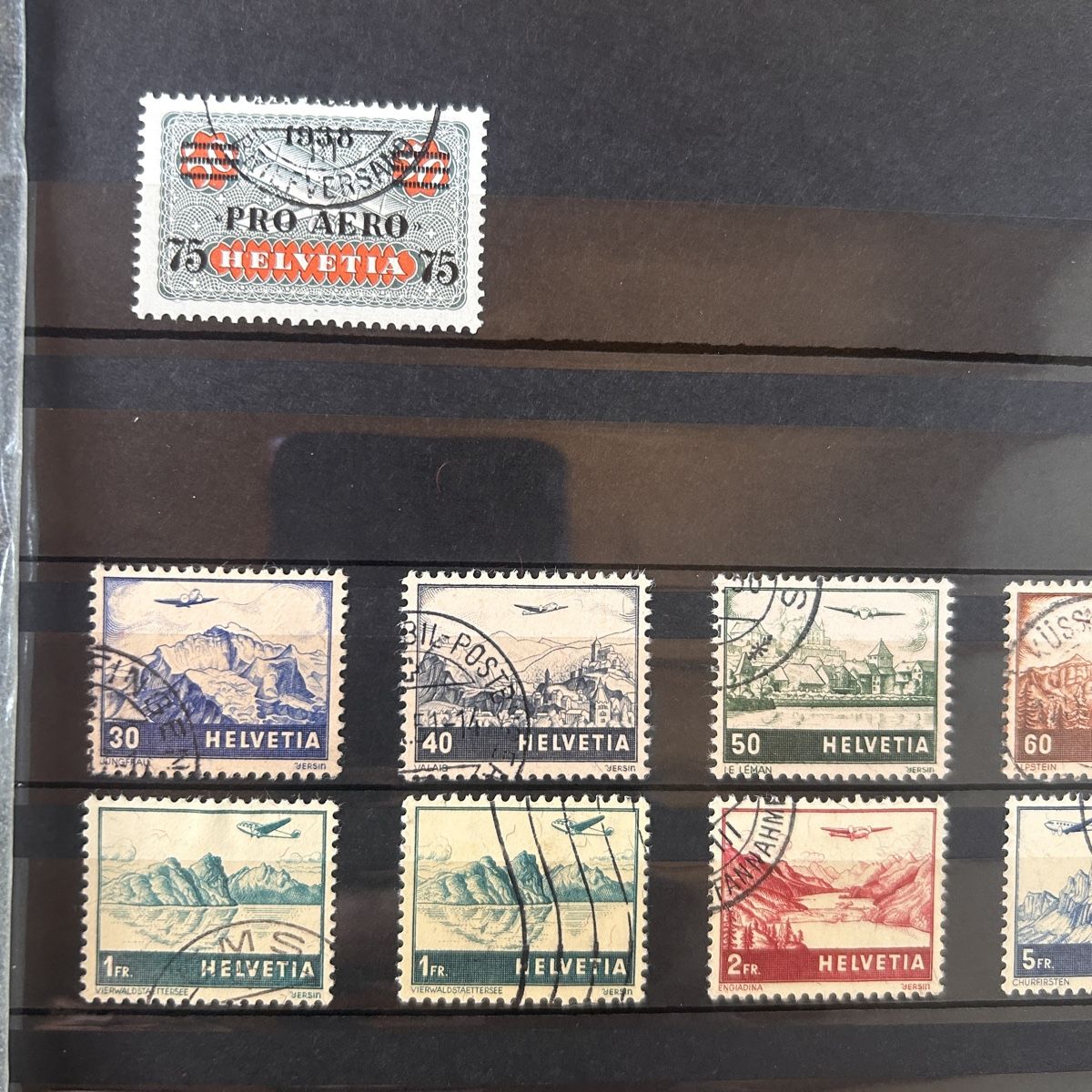 Tutti i francobolli: Briefmarken Schweiz - Pro Patria & Pro Aero. 4 – Usato da Laufen venduto da belleskulptur 1
