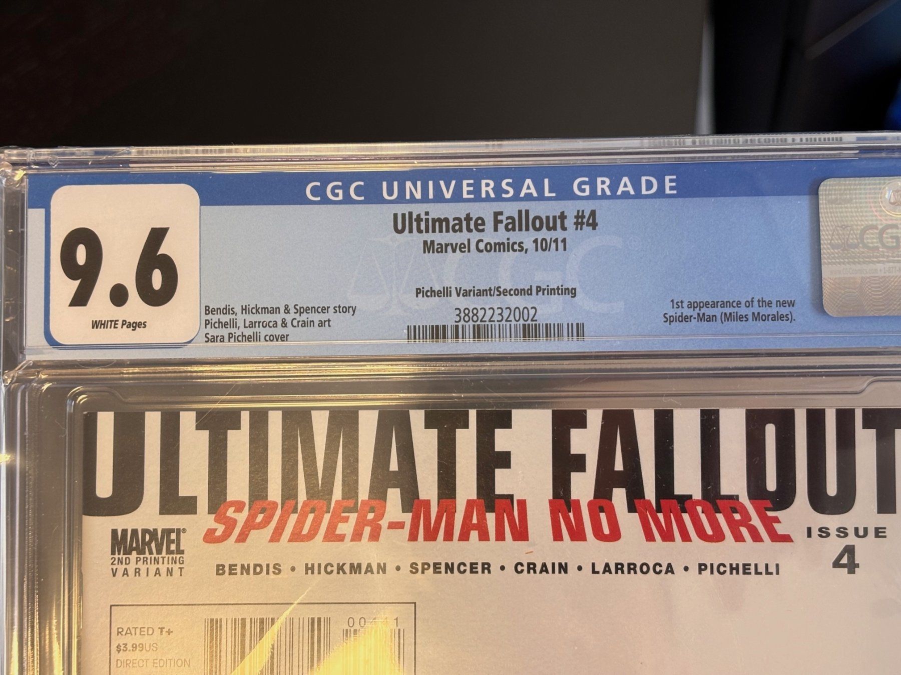 Comics: ULTIMATE FALLOUT #4 (Second Printing & Pichelli) – CGC 9.6 – Neu (gemäss Beschreibung) aus Mézières VD von ds7783 5