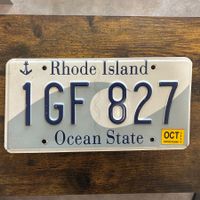 🇺🇸 U.S. Autoschild, Rhode Island 1GF 827 - ORIGINAL 