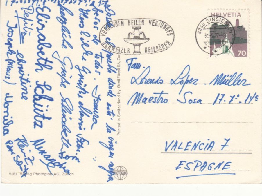 Cartoline postali: Schweiz 1977 – Usato da Bürglen TG venduto da StampGraf 1