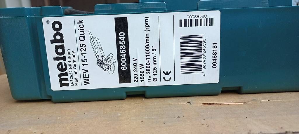 Metabo Tutti gli attrezzi: Smerigliatrice angolare – Usato da Biasca venduto da LorisF. 1