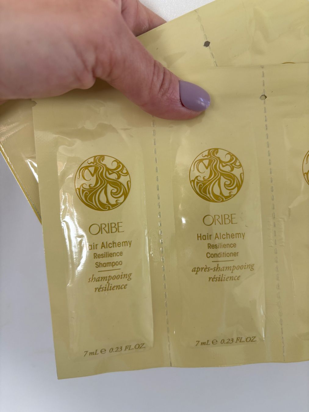Oribe Prodotti per capelli: ORIBE Hair Alchemy Samples 2Stk. – Nuovo e nell'imballaggio originale da Zürich venduto da deruja 1