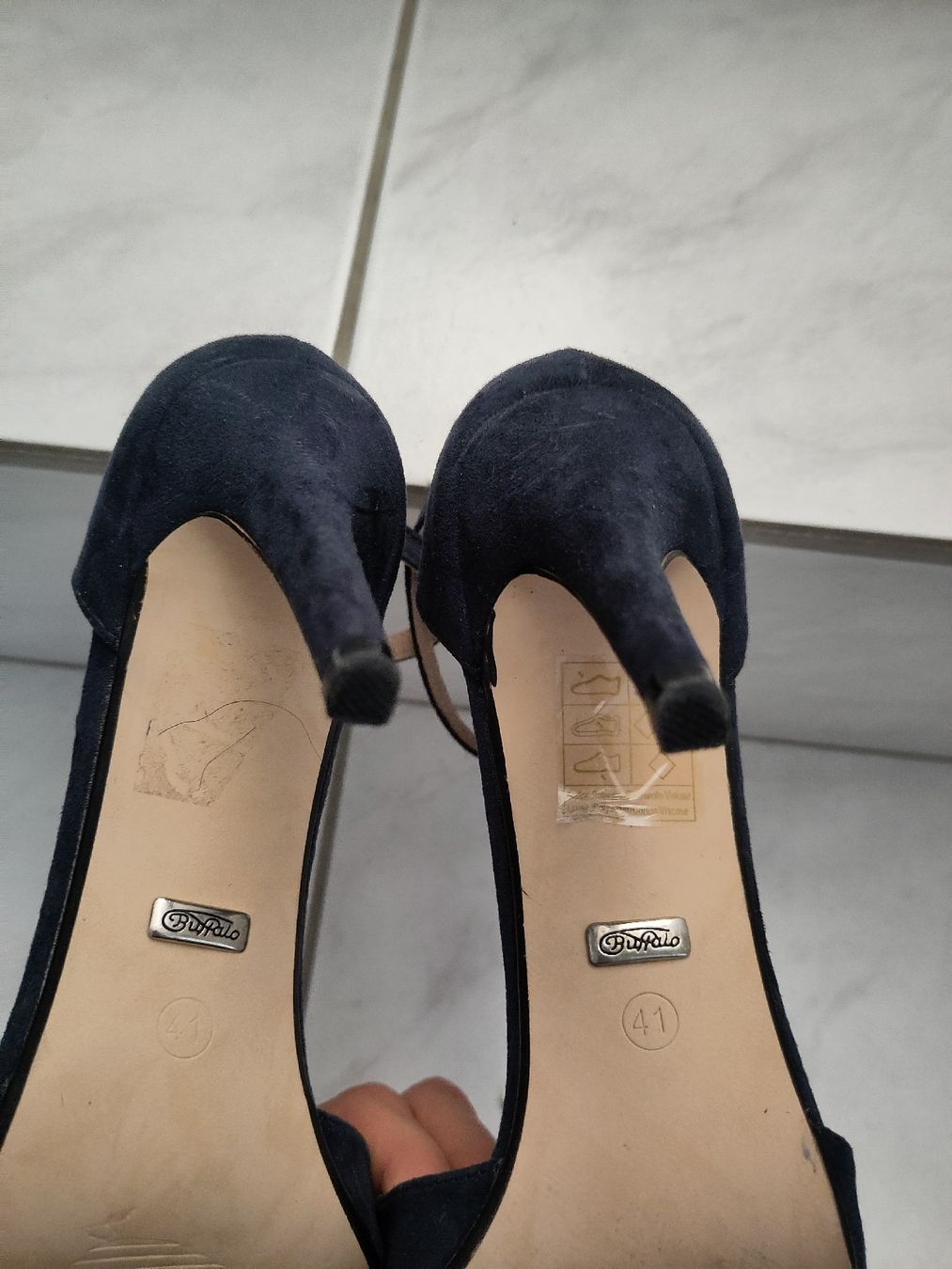 Buffalo Scarpe da donna: High-Heels Sandalette Buffalo Gr. 41, Navy – Usato da Dettighofen Lengw. venduto da mai_75wt 3