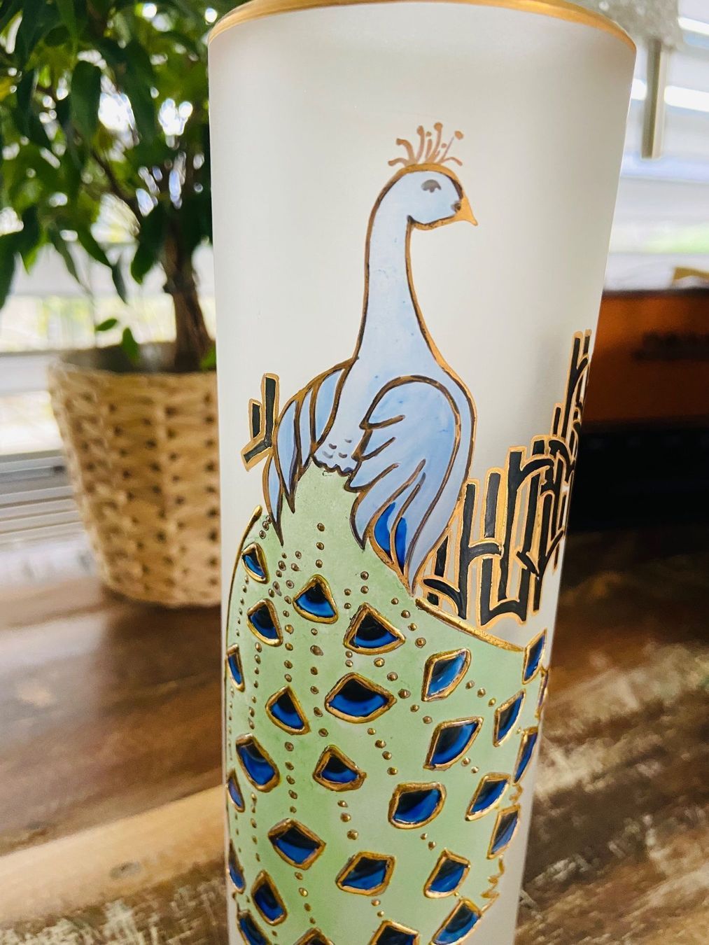 Vasi & Recipienti: vase pfau seltene handarbeit – Usato da Gipf-Oberfrick venduto da Iberico 4