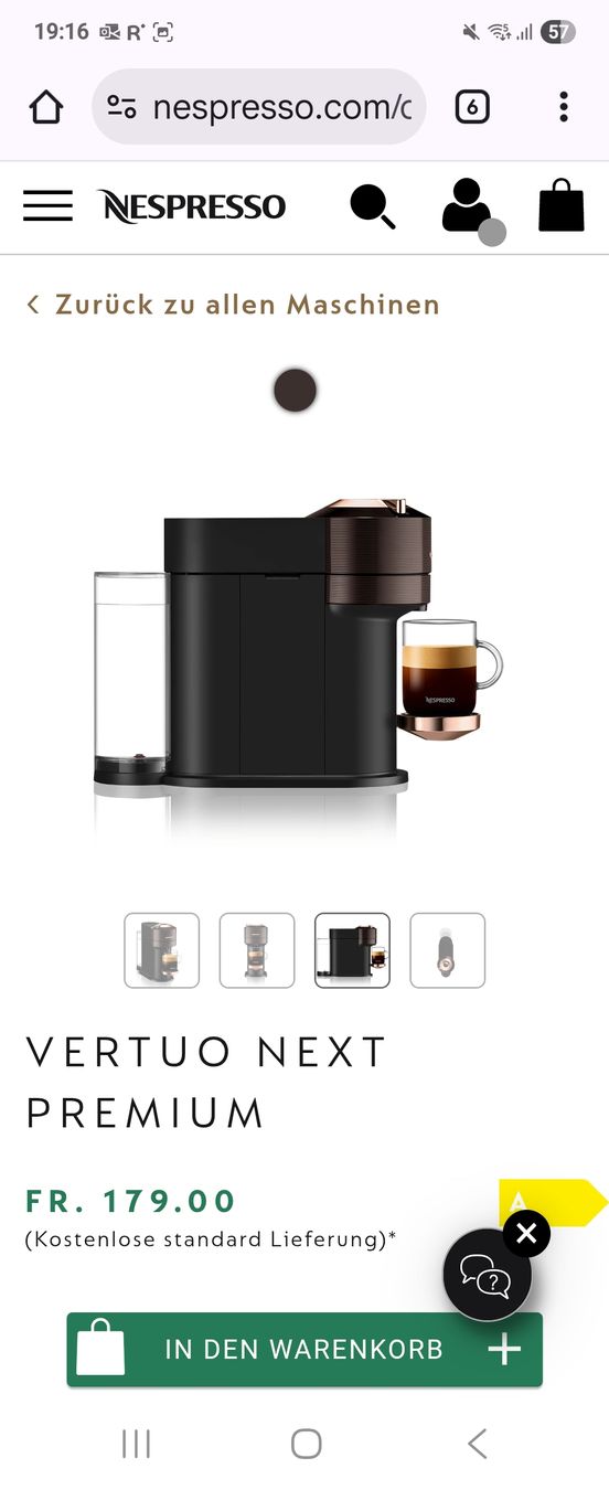 Nespresso Macchine per caffè & Macchine per espresso: Nespresso Vertuo Next Premium Kaffeemaschine - Neu – Nuovo e nell'imballaggio originale da Bülach venduto da ane_yn2b 6