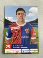 FC Basel Autogrammkarte Blas Riveros - Winter Schnäppchen
