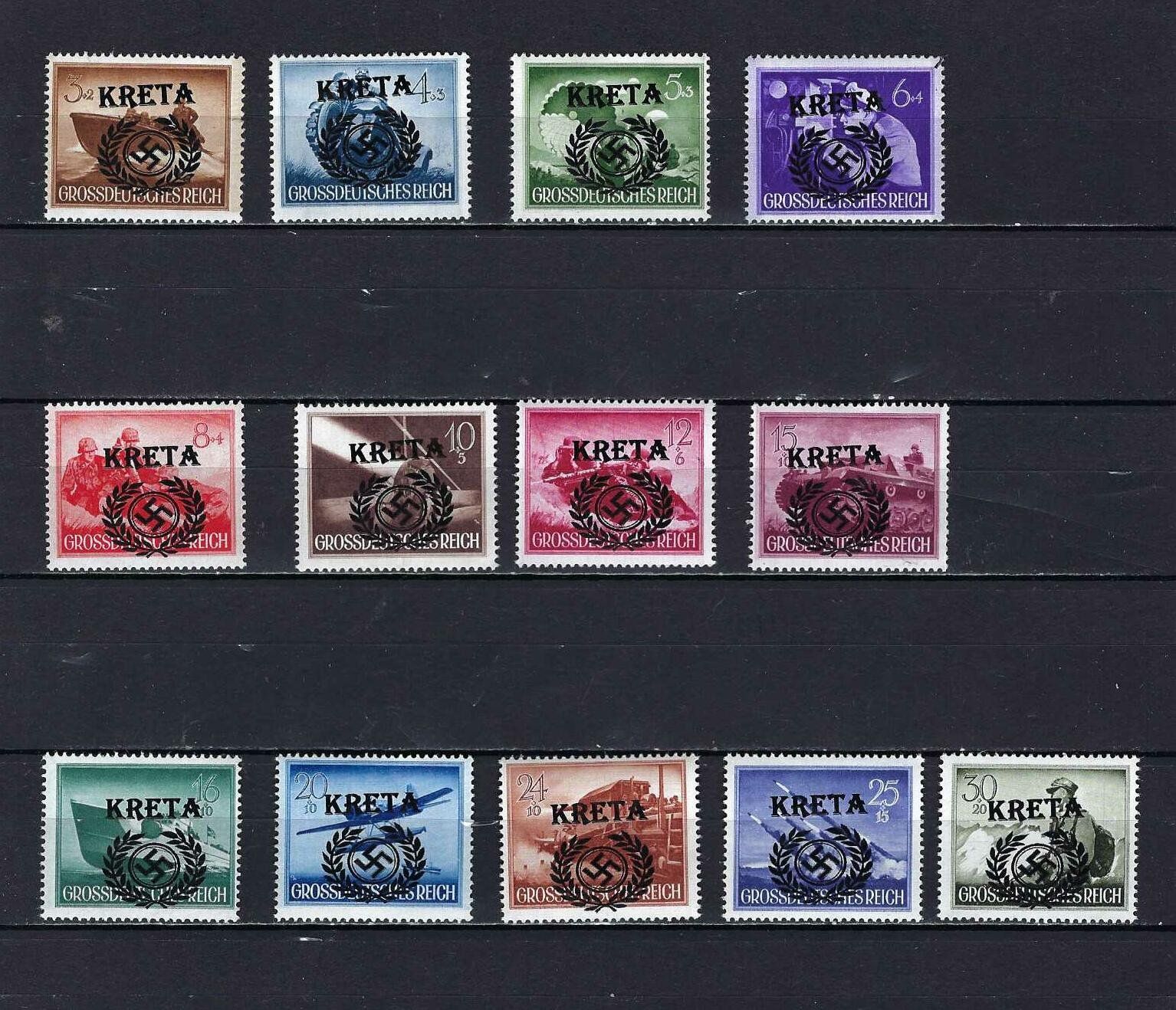 Tutti i francobolli: WKII Besetzung Kreta ** – Nuovo e nell'imballaggio originale da Altstätten SG venduto da Nandodax