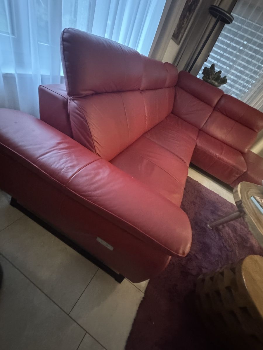 Divani: Rotes Ledersofa mit Relaxfunktion, Top Zustand! – Usato da Schwerzenbach venduto da noe_m7mv 1