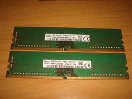 2 Stück 8gb ddr4 3200. Details siehe Bildern.