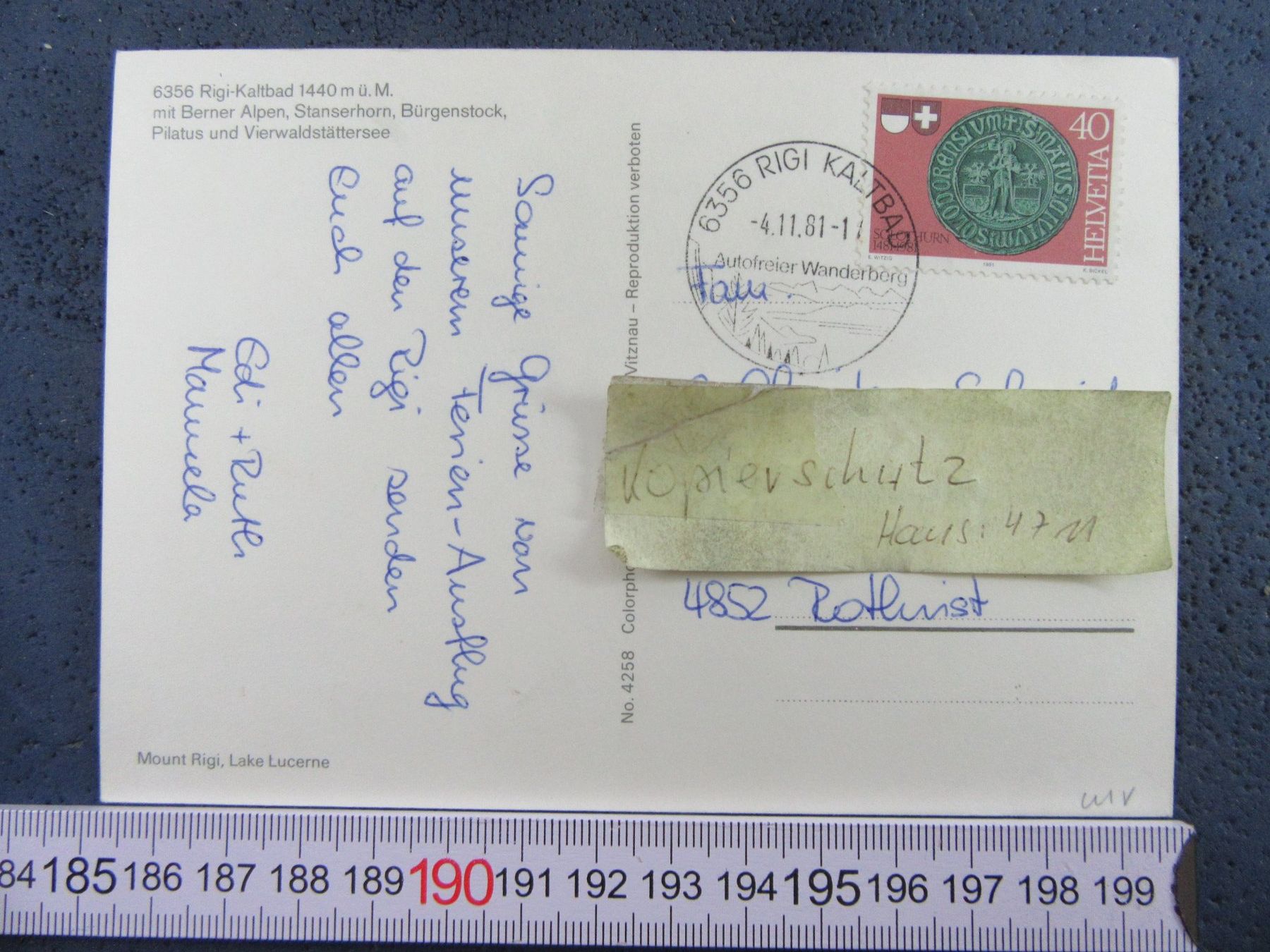 Cartoline postali: RIGI-KALTBAD LU AK – Usato da Ettingen venduto da Hausi4711 1