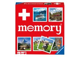 Schönes Ravenburger Memory Schweiz, d/f/i, 64 Karten, neu