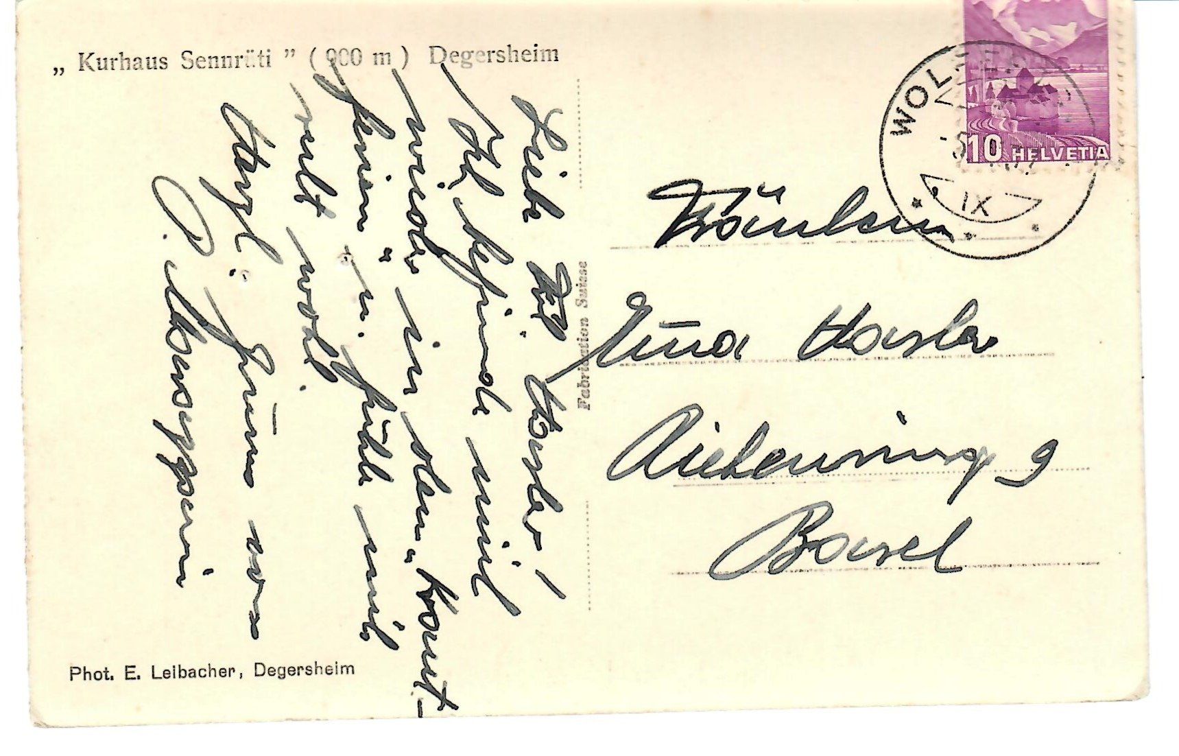 Cartoline postali: Degersheim, Kurhaus Sennrüti – Usato da Zweisimmen venduto da jakobsweg 1