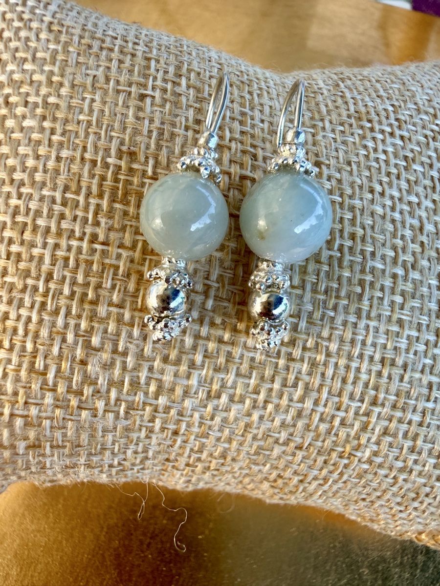 Orecchini pendenti & Orecchini a lobo: 925 Silber / Jade  Ohrringe – Nuovo e nell'imballaggio originale da Maienfeld venduto da Cmicky 1