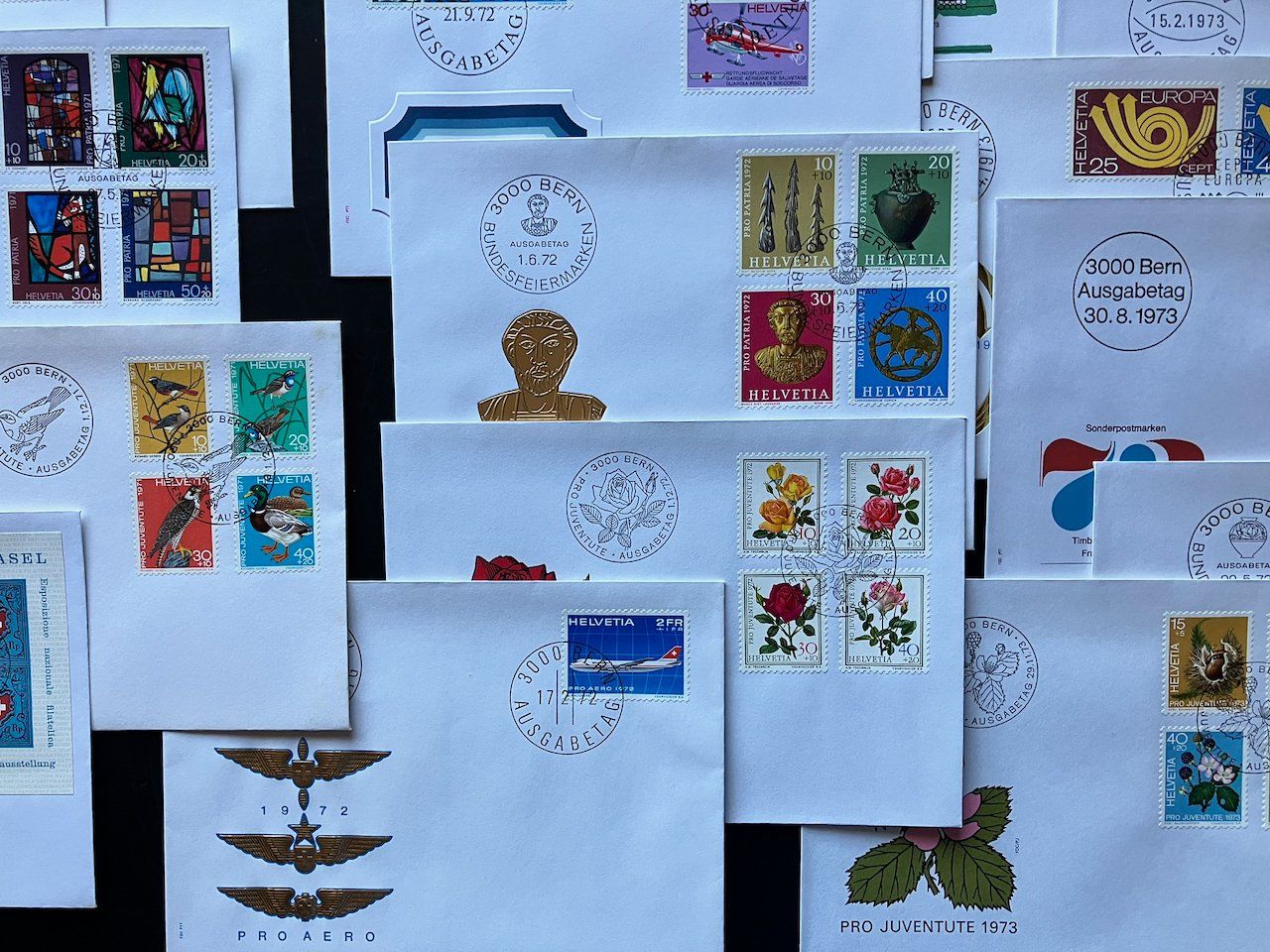 Alle Briefmarken: FDC Schweiz 1971-73 komplett – Gebraucht aus Nesslau von zueri6 4