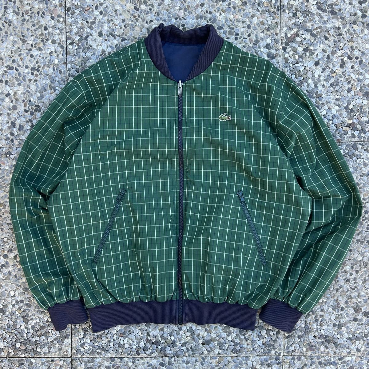 Lacoste Giacche: Vintage Lacoste Reversible Bomber Jacket – Usato da brent venduto da fukusapes 3