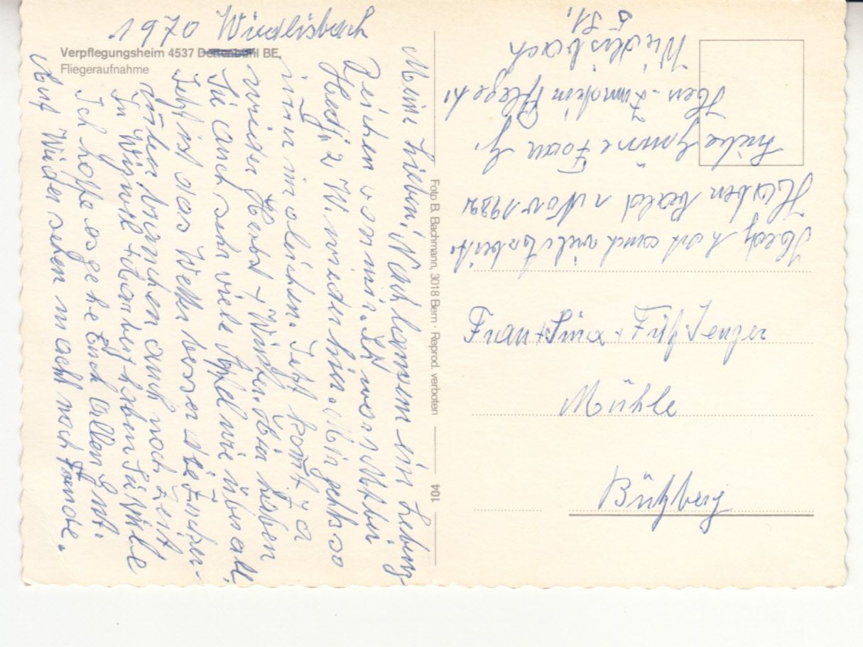 Cartoline postali: Dettenbühl ca. 1970 – Usato da Bürglen TG venduto da StampGraf 1