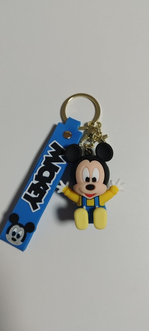 Disney Portachiavi: Blauer Mickey-Schlüsselanhänger – Nuovo e nell'imballaggio originale da Winterthur venduto da deb_c6qh