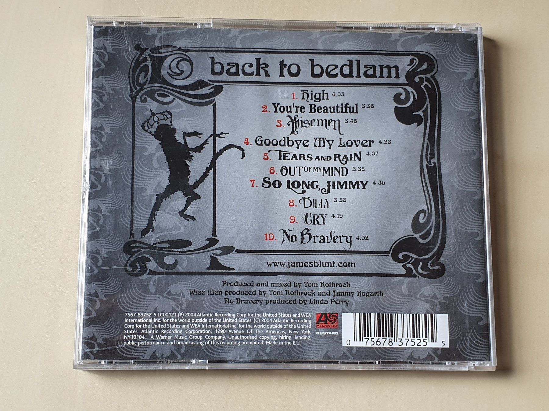 CDs: James Blunt back to Bedlam – Gebraucht aus Stansstad von collectorsshop 1