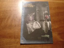 Kitschkarte "Sehnsucht", 1917, koloriert, o Lauben Bern