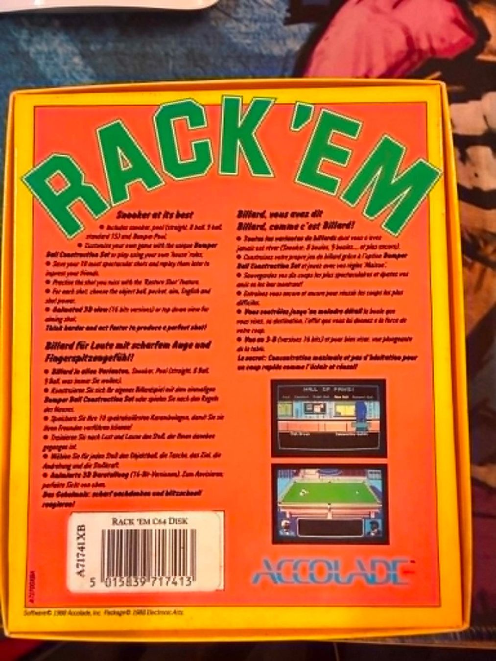 Spiele: Rack' Em Commodore 64 – Gebraucht aus Giubiasco von Ticinerd 1