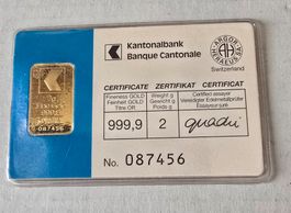 2 Gramm Gold  Kantonalbank