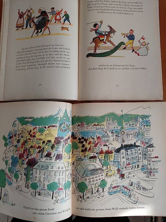 Livres: 4 sehr alte schweizer  Bilderbücher. – D'occasion à Zollikerberg par Inhal 4