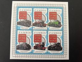 Sambia 1997 LOCOMOTIVES RAILWAYS RAILROAD** Luxus  (C432)