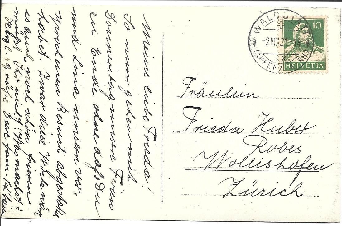 Cartoline postali: AK WAldstatt AR – Usato da Appenzell venduto da mai25 1