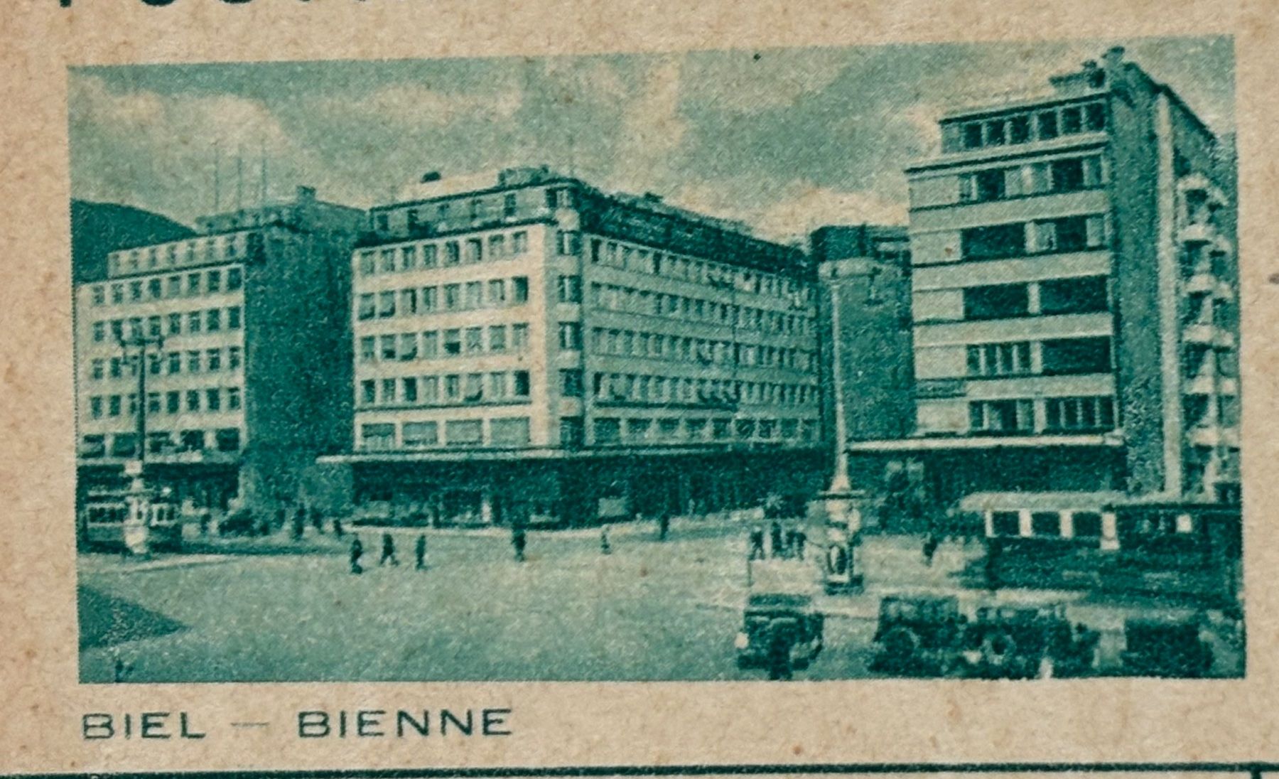 Ansichtskarten: Biel, Bienne, Postkarte, 1944 – Gebraucht aus Frauenfeld von Merk52 1